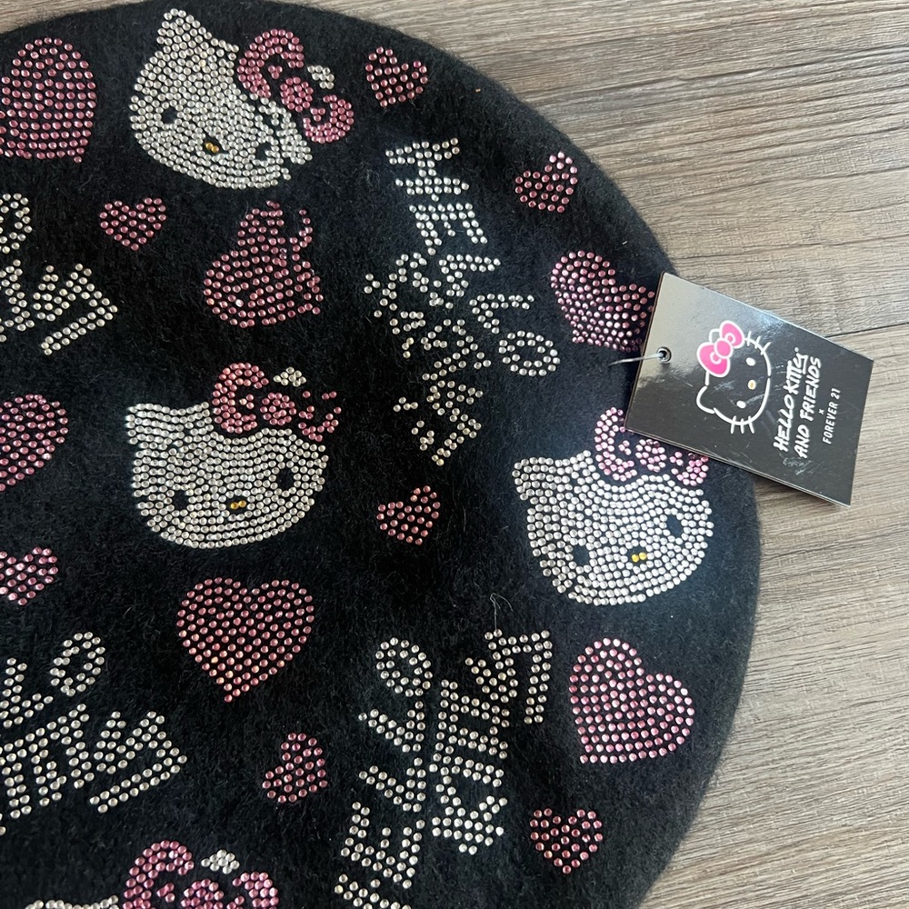 Hello Kitty Black Beret Hat x Forever 21 - Picture 4 of 6